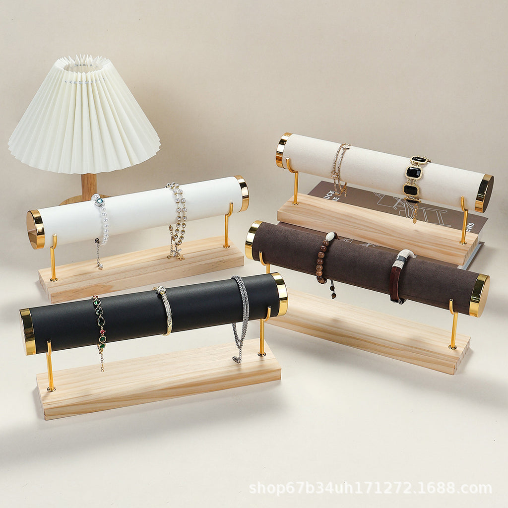 Soporte de Madera Maciza para Joyas, Relojes y Pulseras