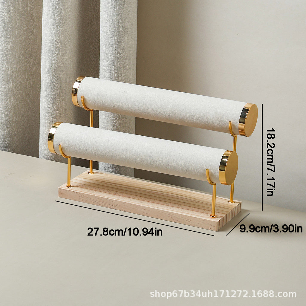 Soporte de Madera Maciza para Joyas, Relojes y Pulseras