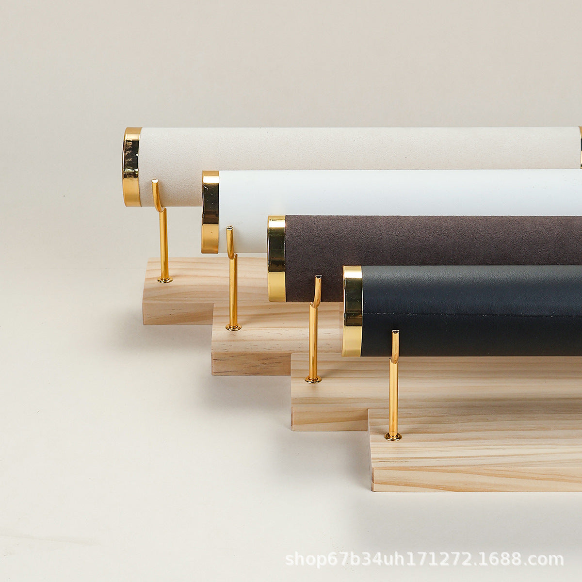 Soporte de Madera Maciza para Joyas, Relojes y Pulseras