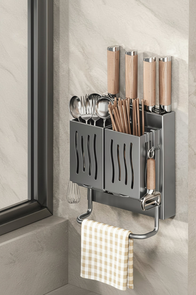 Organizador de Cocina Multifuncional de Pared