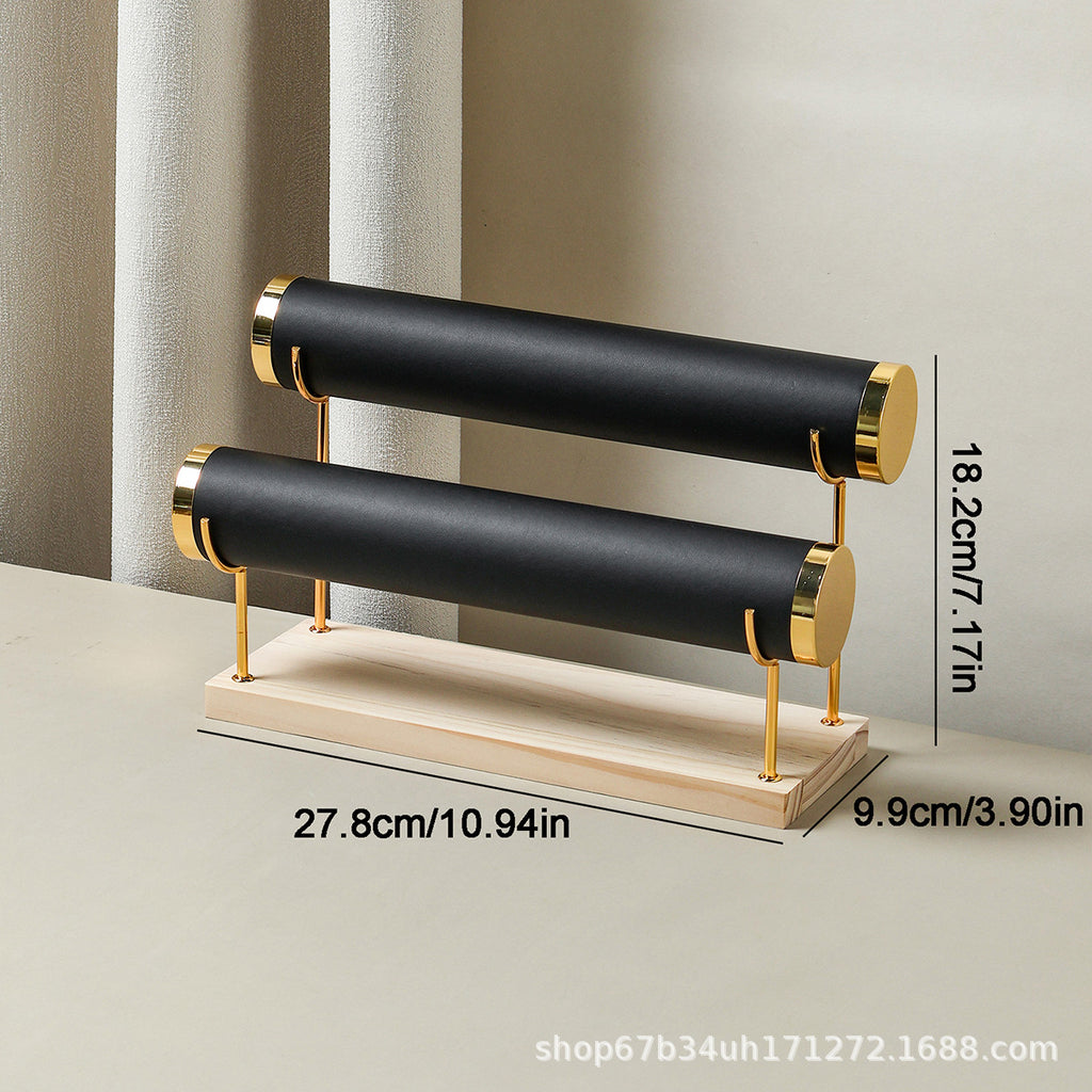 Soporte de Madera Maciza para Joyas, Relojes y Pulseras