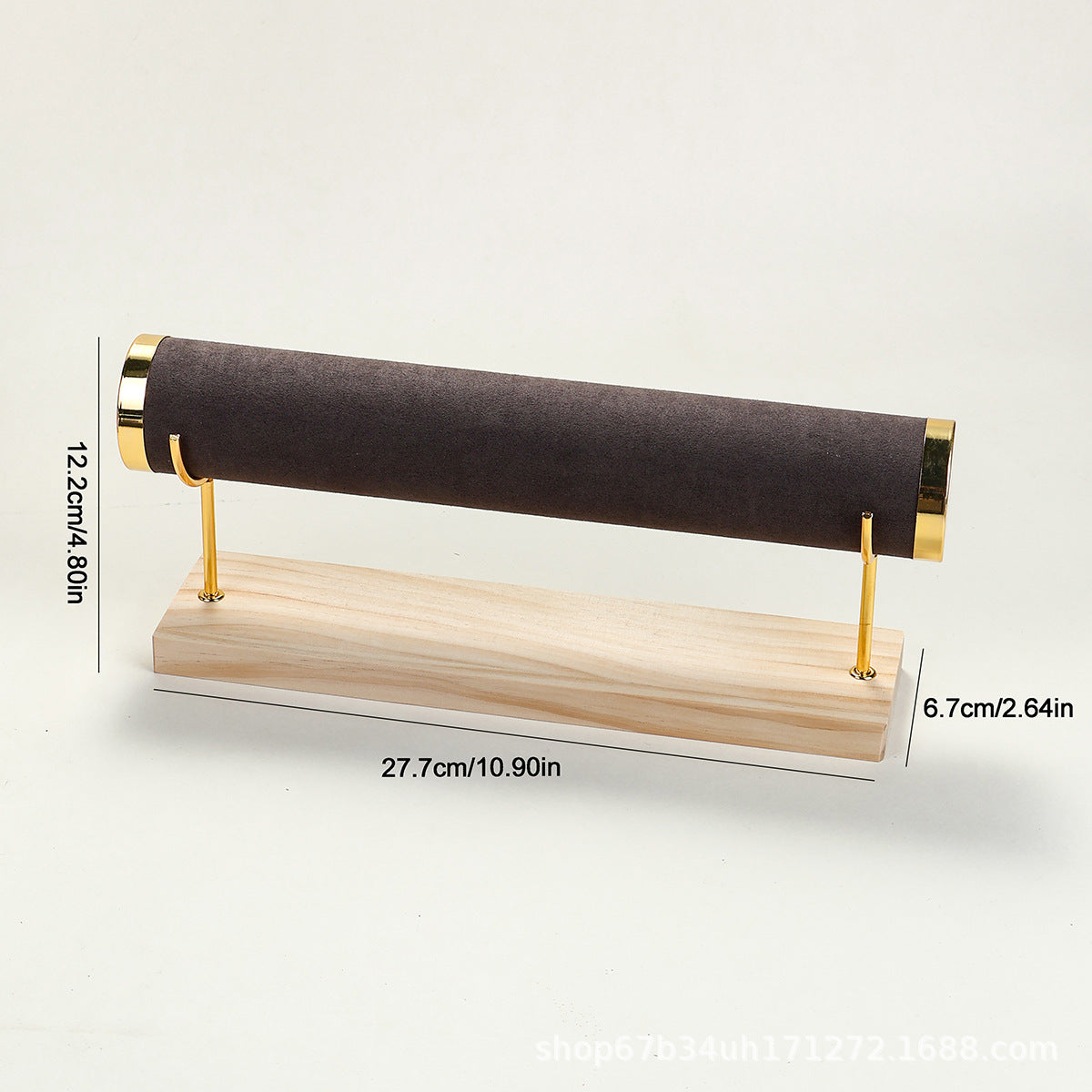 Soporte de Madera Maciza para Joyas, Relojes y Pulseras