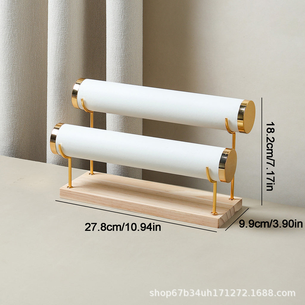 Soporte de Madera Maciza para Joyas, Relojes y Pulseras