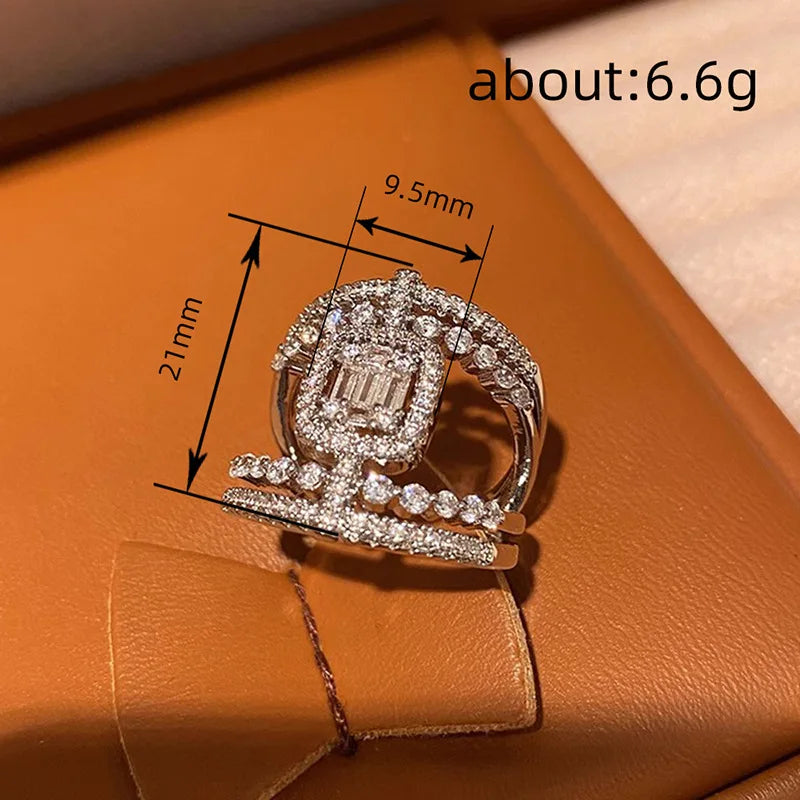 Anillo Bling de Circonitas Cúbicas para Mujer